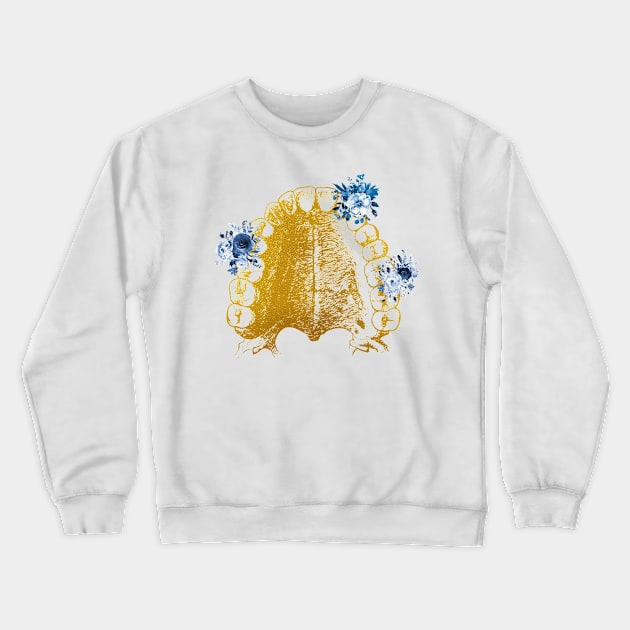 Human Teeth Crewneck Sweatshirt by erzebeth